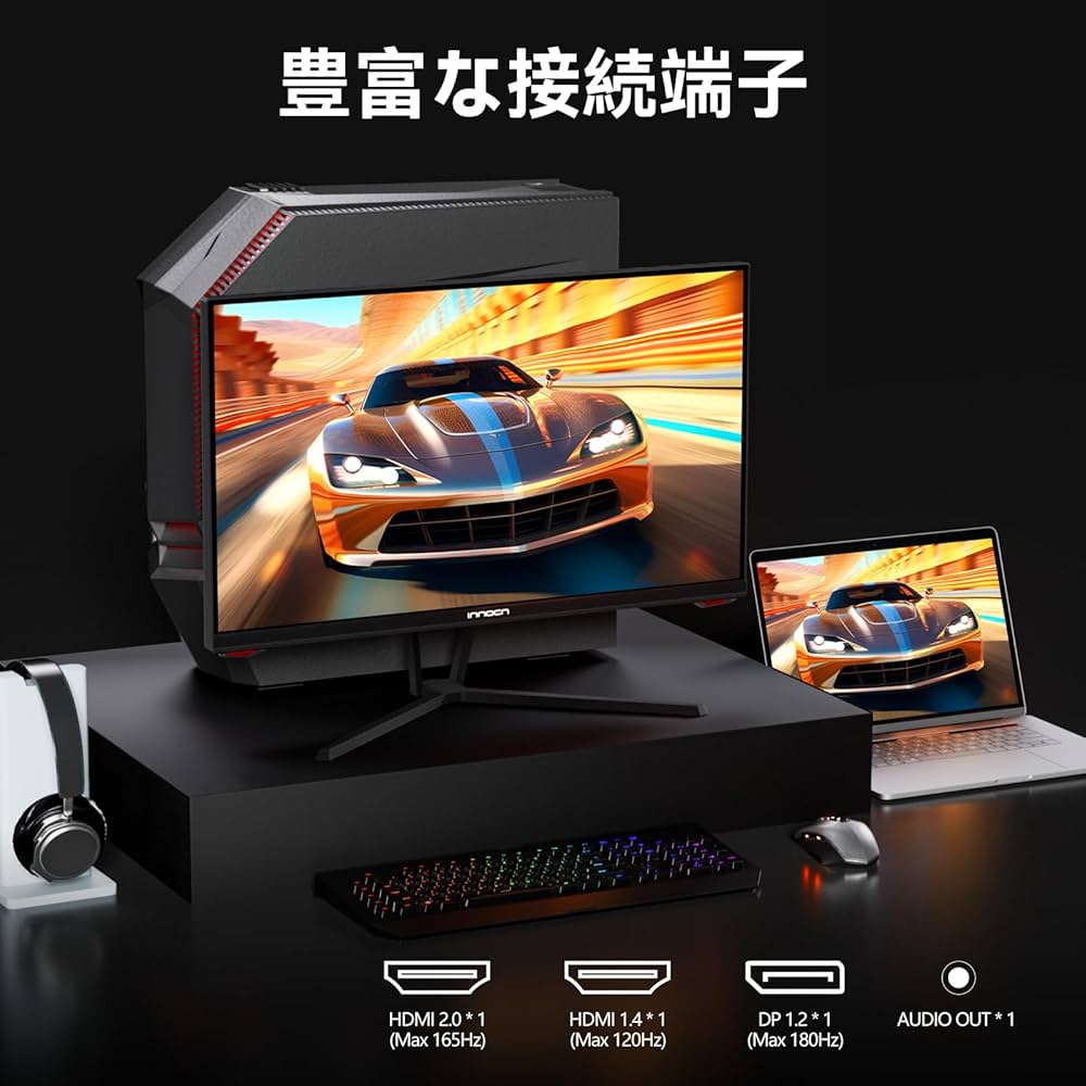 INNOCN ゲーミングモニター　24.5インチ　180Hz Amazon.co.jp: INNOCN 24.5 Inch Monitor Gaming Monitor 180Hz